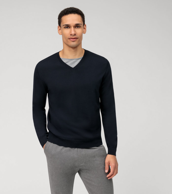 Casual Knitwear, Pullover, Marine