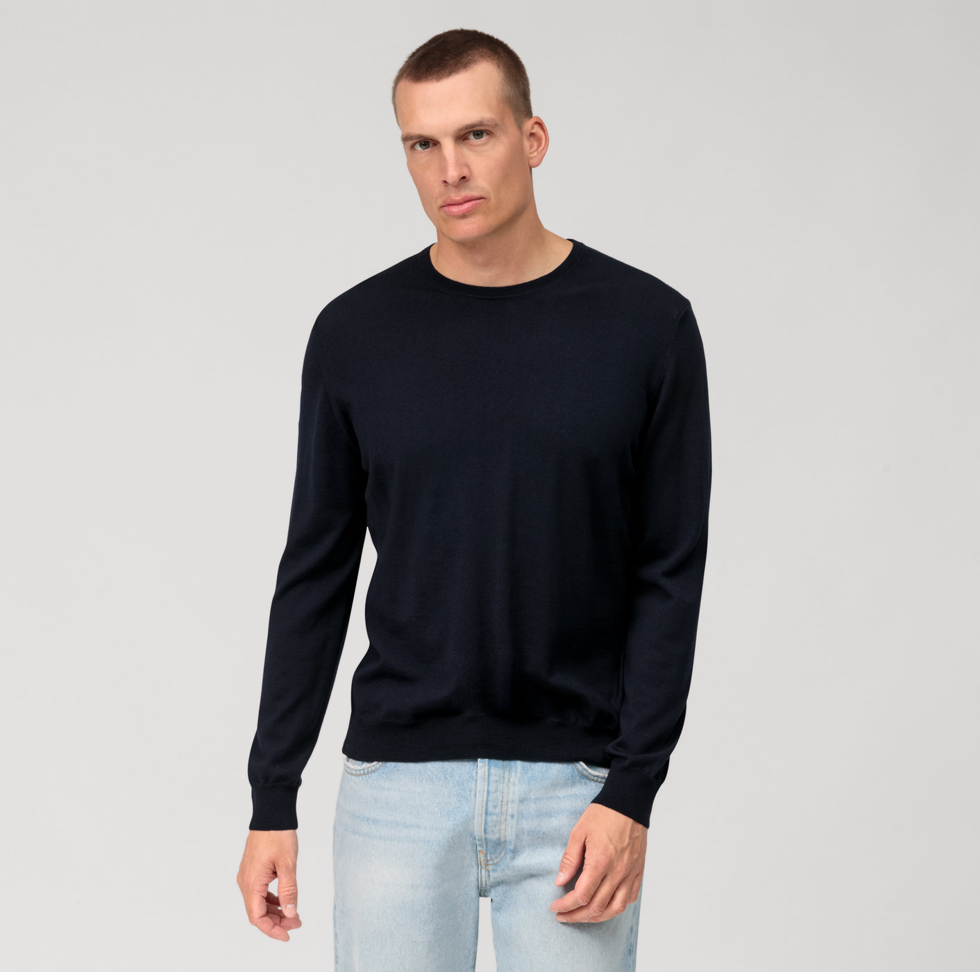 OLYMP Casual Strick, Pullover, Marine