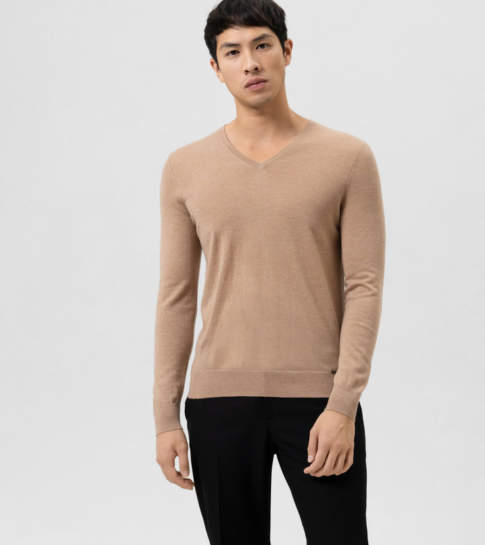 Casual Strick, Pullover, Camel