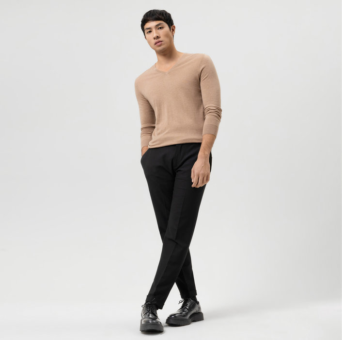 OLYMP Casual Strick, Pullover, Camel