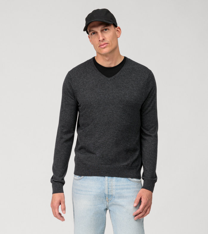 Casual Maille, regular fit, Anthracite