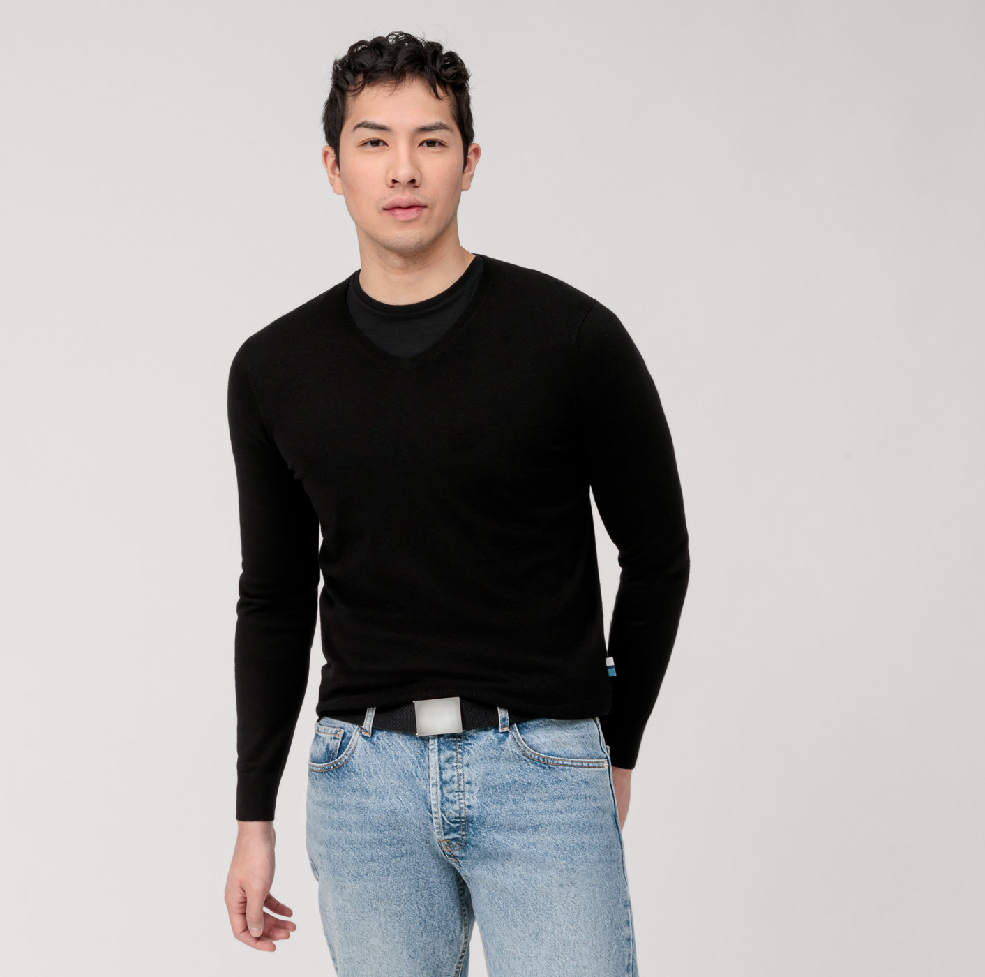 OLYMP Casual Maille, Pullover, Noir