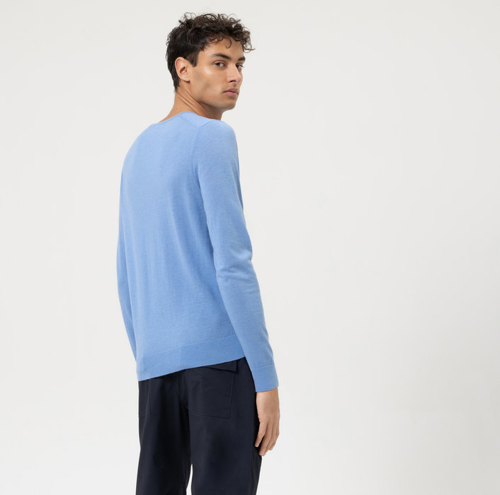 OLYMP Casual Strick, Pullover, Sky