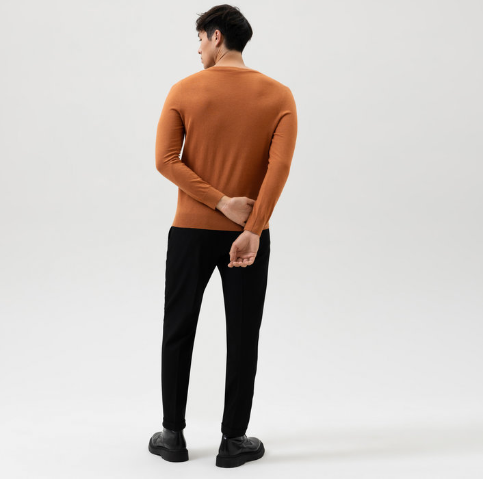 OLYMP Level Five Knitwear, body fit, Pullover V-neck, Mango