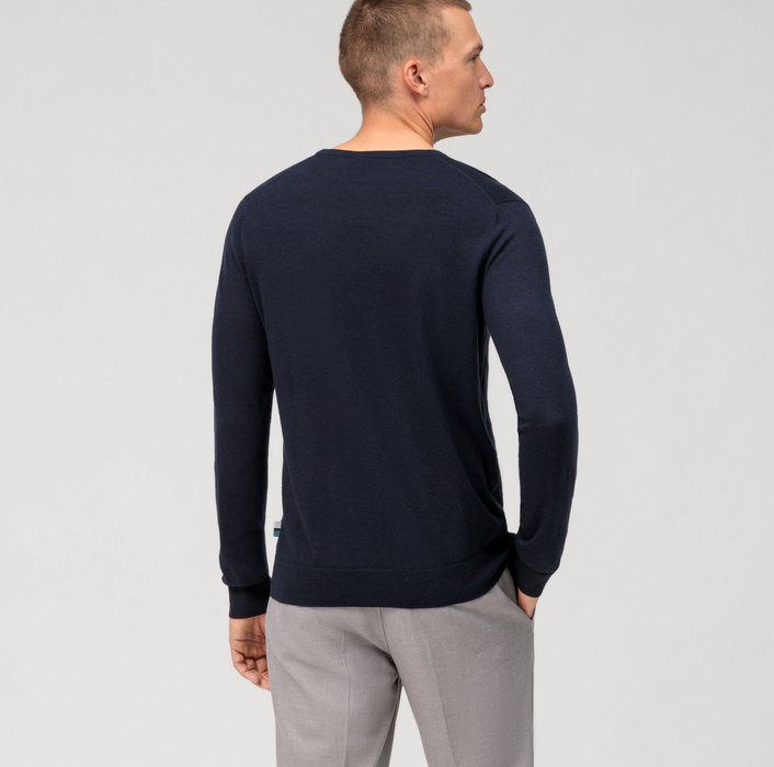 OLYMP Casual Maille, Pullover, Marine