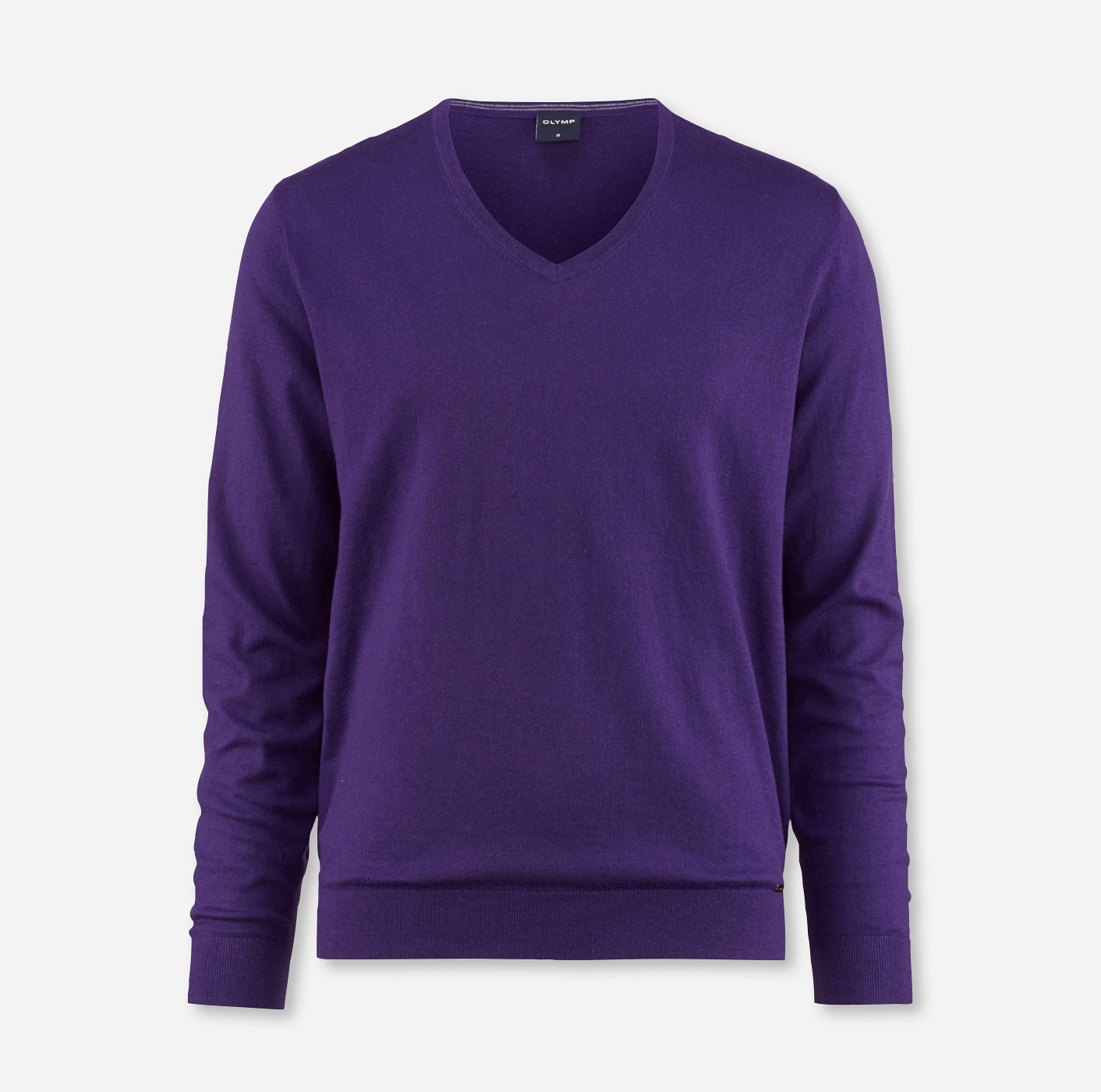 OLYMP Maille, modern fit, Pullover col V, Violet