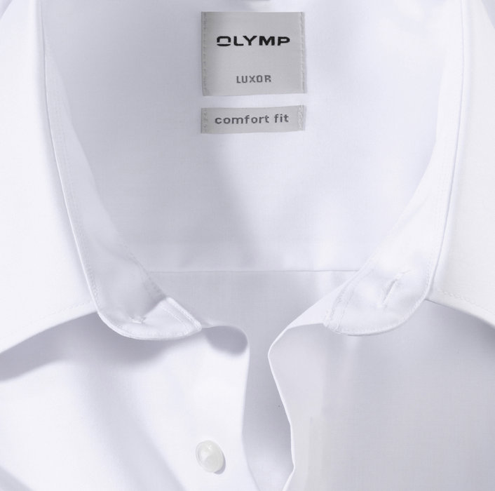 OLYMP Luxor, comfort fit, Chemise d'affaires, Kent, Blanc