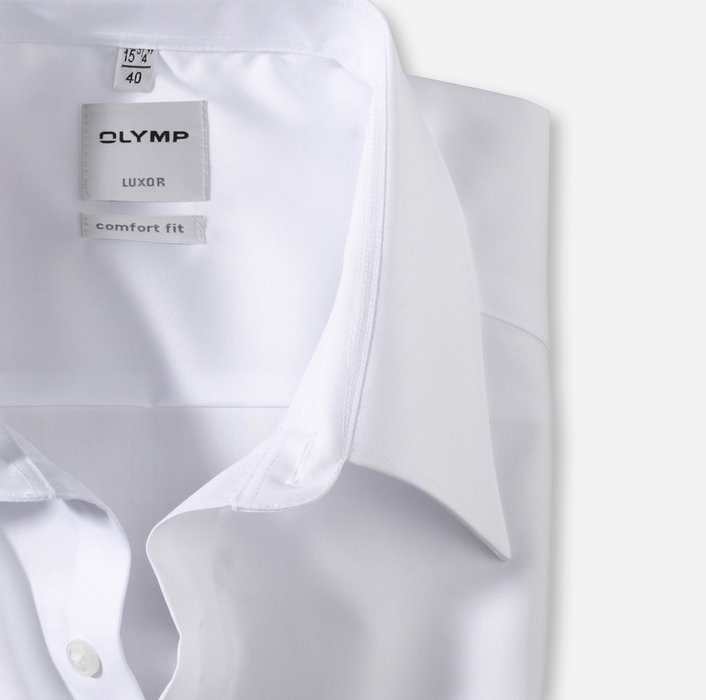 OLYMP Luxor, Businesshemd, comfort fit, Kent, Weiß