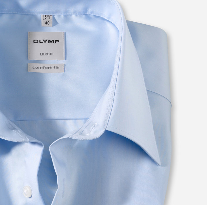 OLYMP Luxor, comfort fit, Business shirt, Manche extra courte, Kent, Bleu