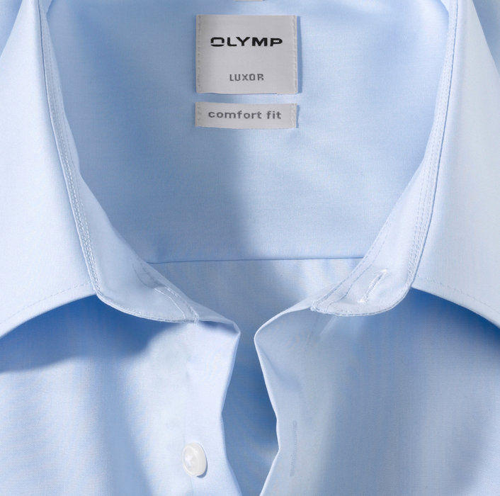 OLYMP Luxor, comfort fit, Businesshemd, Extra kurzer Arm, Kent, Blau