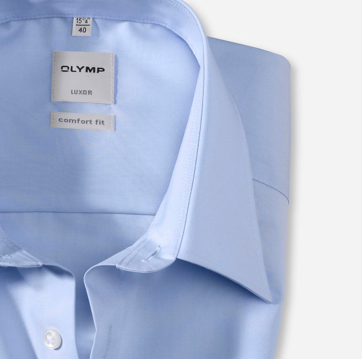 OLYMP Luxor, comfort fit, Business shirt, Kent, Bleu