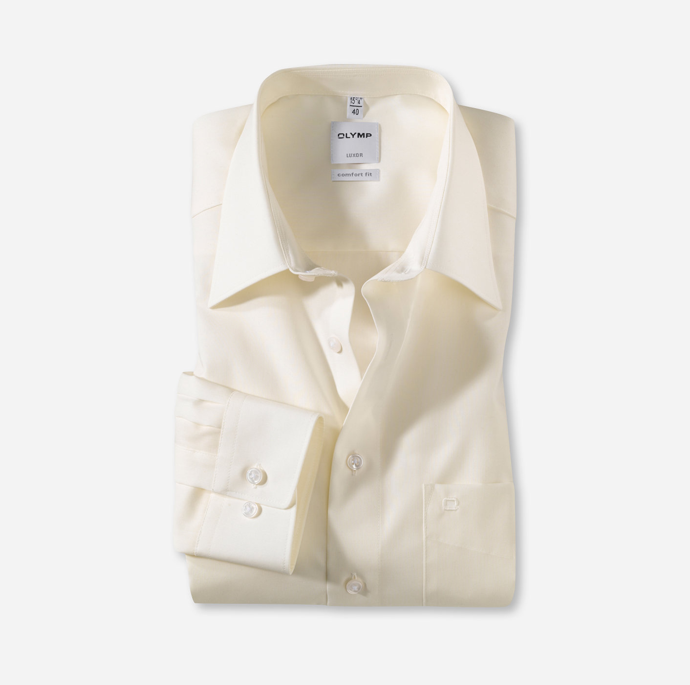 OLYMP Luxor, comfort fit, Business shirt, Manches extra longues, Kent, Beige
