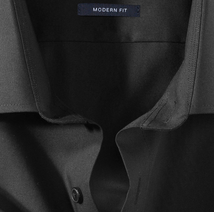 OLYMP Luxor, modern fit, Business shirt, New Kent, Noir