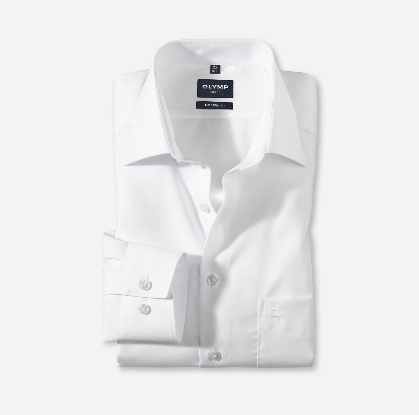 noodzaak Controversieel Beukende Zakelijk overhemd | OLYMP Luxor, modern fit, Extra korte mouw, New Kent |  Wit - 03005800