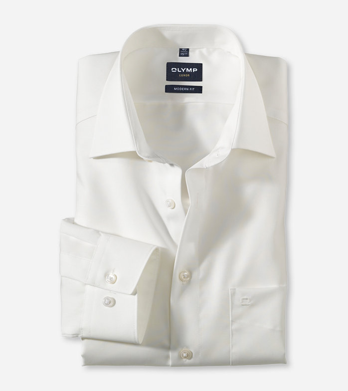 Luxor, Business shirt, modern fit, New Kent, Beige