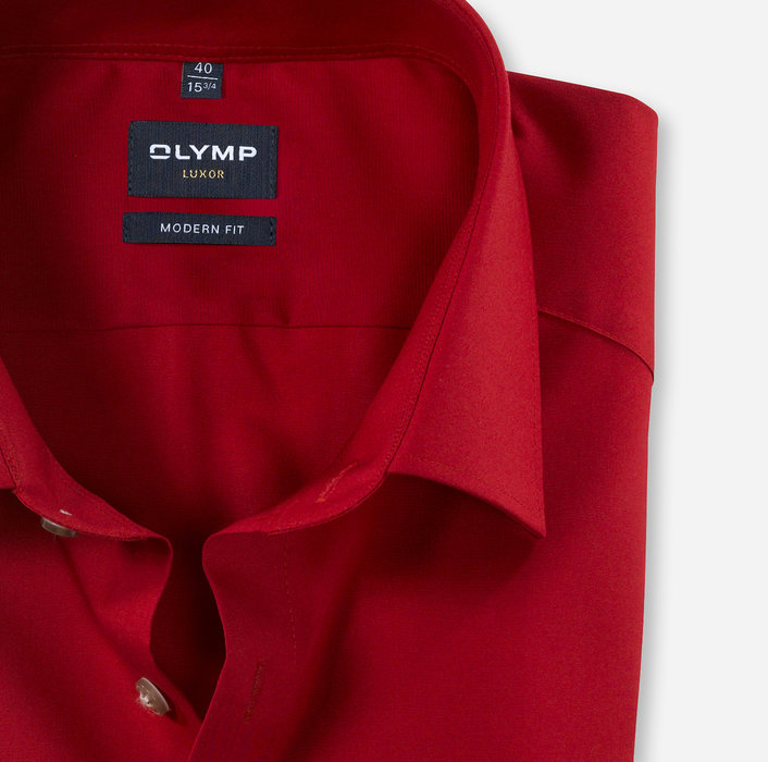 OLYMP Luxor, modern fit, Business shirt, New Kent, Chianti