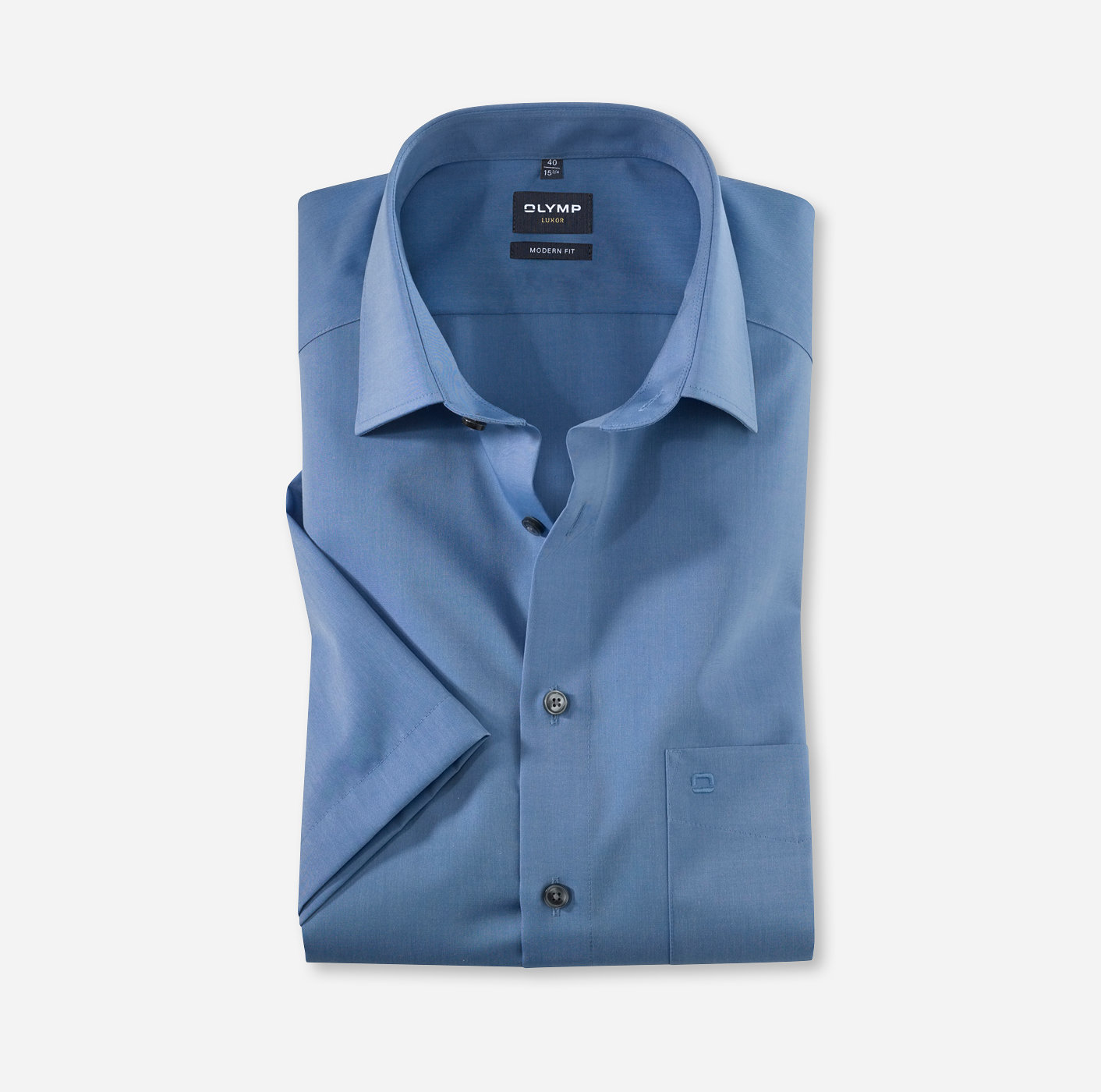 OLYMP Luxor, modern fit, Business shirt, New Kent, Bleu