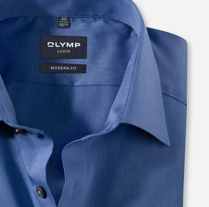 OLYMP Luxor, modern fit, Business shirt, New Kent, Indigo