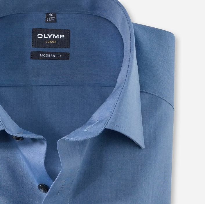OLYMP Luxor, modern fit, Businesshemd, Extra langer Arm, New Kent, Blau