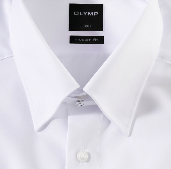 OLYMP Luxor, modern fit, Business shirt, Anglais, Blanc