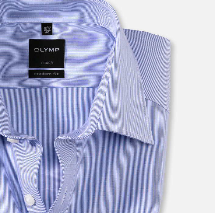 OLYMP Luxor, modern fit, Business shirt, New Kent, Bleu