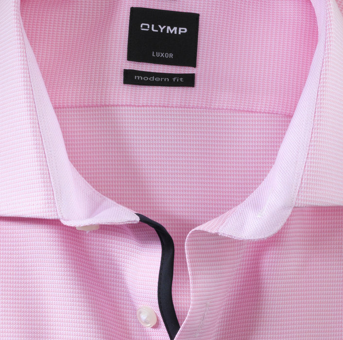 OLYMP Luxor, modern fit, Business shirt, Global Kent, Rose