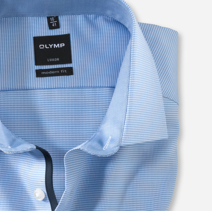 OLYMP Luxor, modern fit, Business shirt, Manches extra longues, Global Kent, Bleu