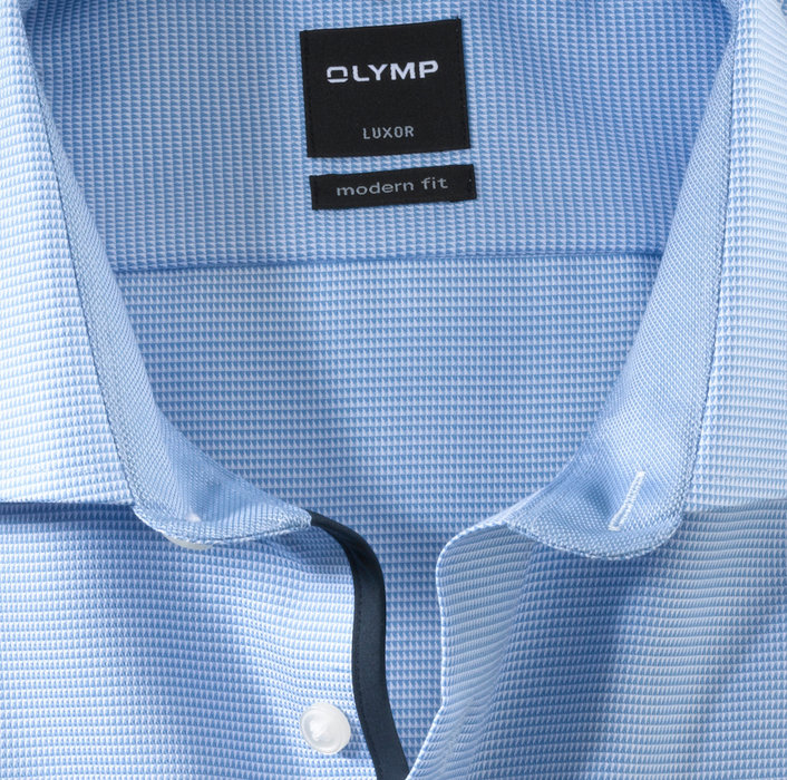 OLYMP Luxor, modern fit, Chemise d'affaires, Manches extra longues, Global Kent, Bleu