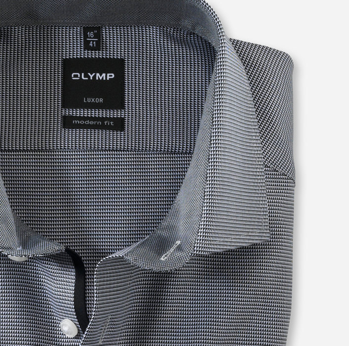 OLYMP Luxor, modern fit, Business shirt, Manches extra longues, Global Kent, Noir
