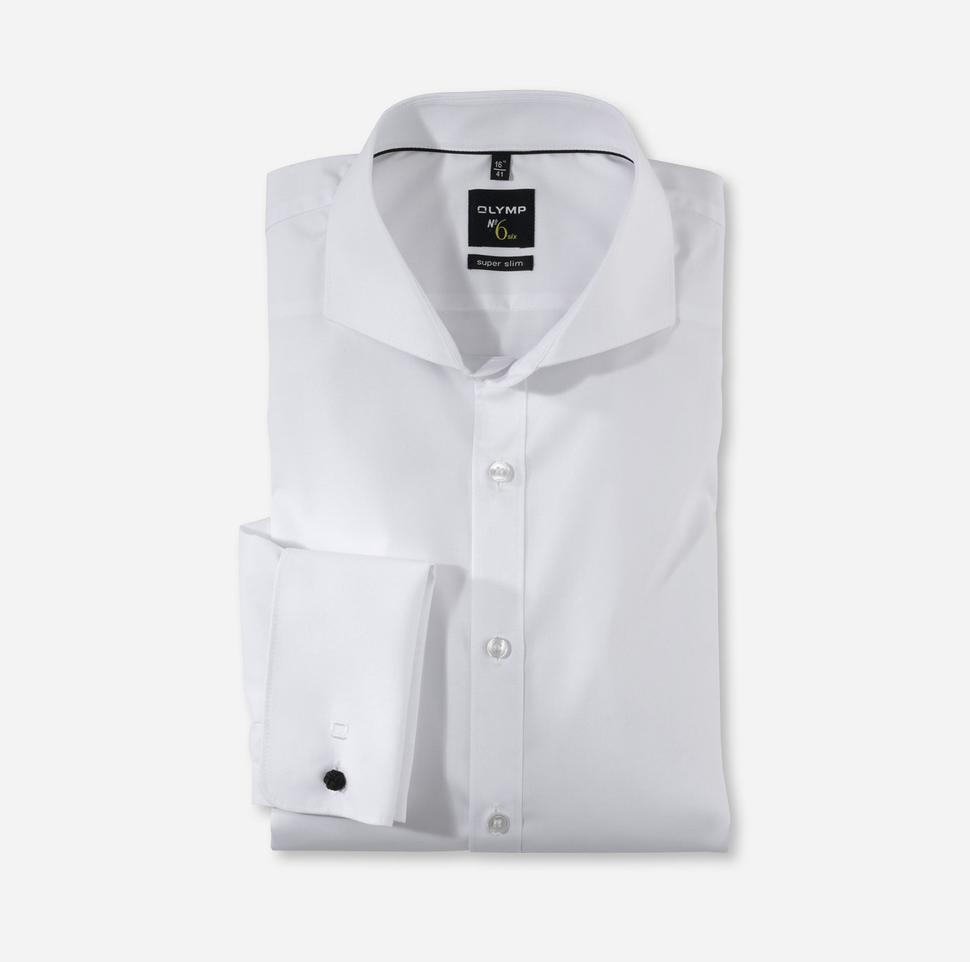 OLYMP No. Six, super slim, Business shirt, Italien, Blanc