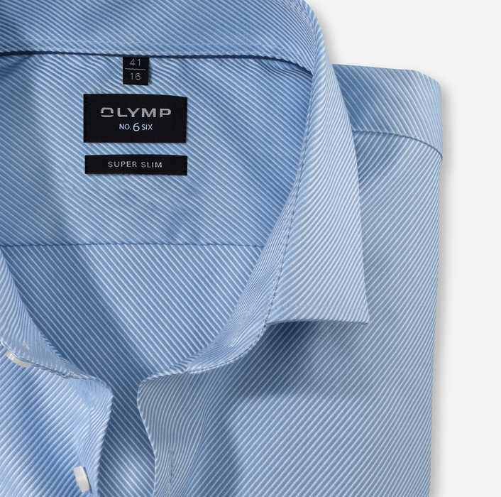 OLYMP No. Six, super slim, Businesshemd, Royal Kent, Bleu