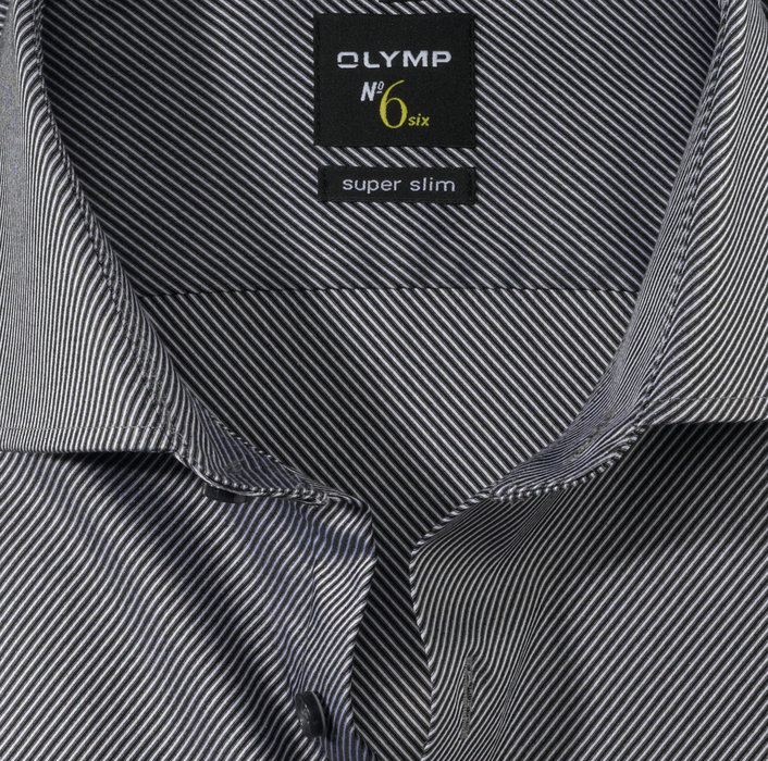 OLYMP No. Six, super slim, Business shirt, Royal Kent, Noir