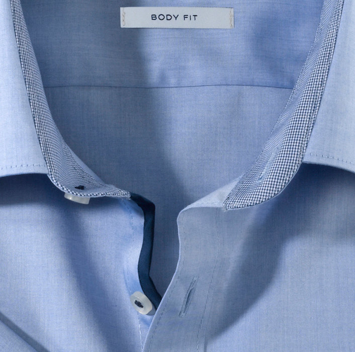 OLYMP Level Five, body fit, Business shirt, New York Kent, Bleu Roi