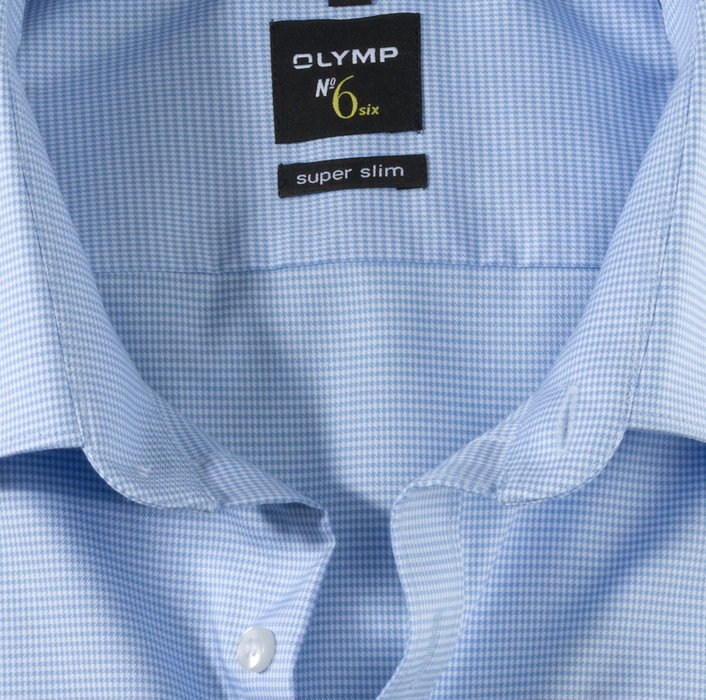 OLYMP No. Six, super slim, Businesshemd, Extra langer Arm, Urban Kent, Bleu