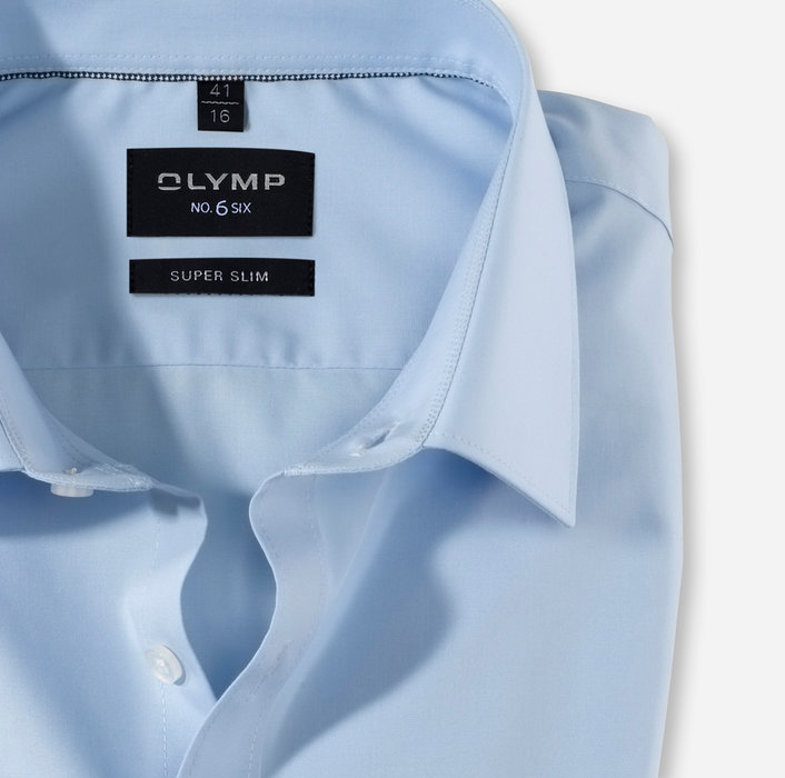 OLYMP No. Six, super slim, Business shirt, Urban Kent, Bleu Clair