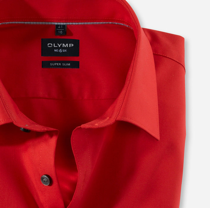 OLYMP No. Six, super slim, Business shirt, Urban Kent, Rouge