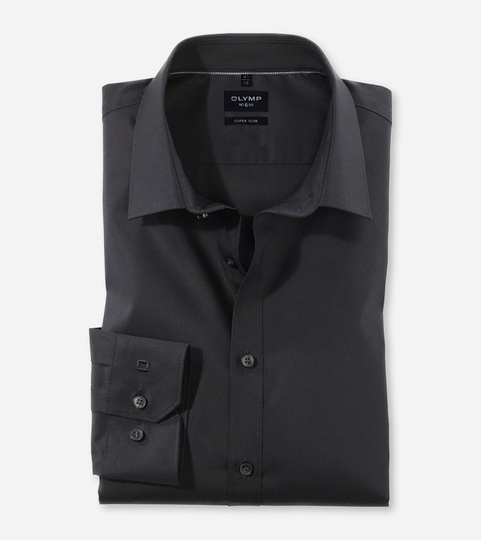 No. Six, Business shirt, super slim, Urban Kent, Black