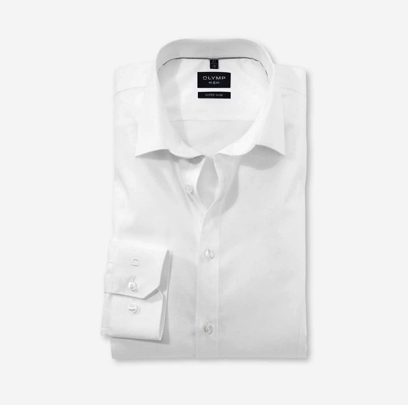 OLYMP No. Six, super slim, Business shirt, Urban Kent, Blanc