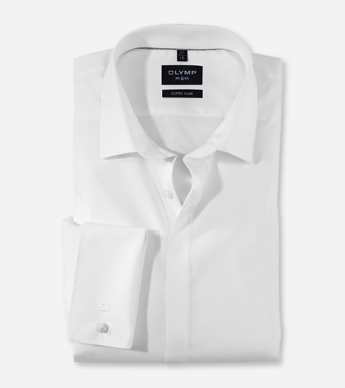 No. Six Soirée, Wedding Shirt, super slim, Urban Kent, White