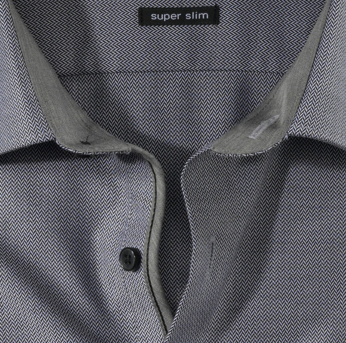 OLYMP No. Six, super slim, Business shirt, Urban Kent, Noir