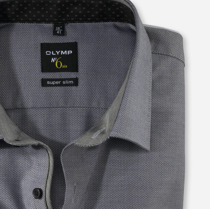 OLYMP No. Six, super slim, Business shirt, Manches extra longues, Urban Kent, Noir