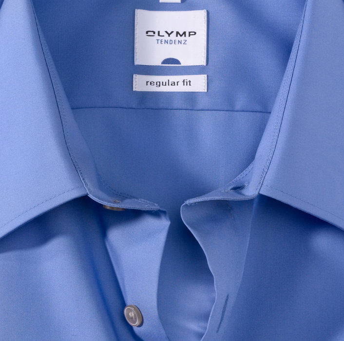 OLYMP Tendenz, regular fit, Business shirt, Kent, Bleu