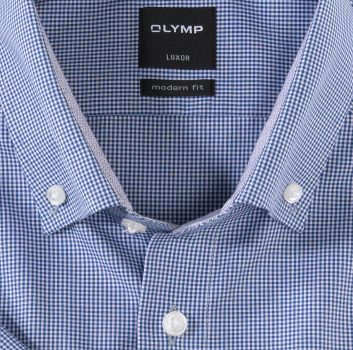 OLYMP Luxor, modern fit, Businesshemd, Button-down, Royal