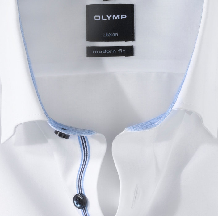OLYMP Luxor, modern fit, Businesshemd, Under-Button-down, Bleu
