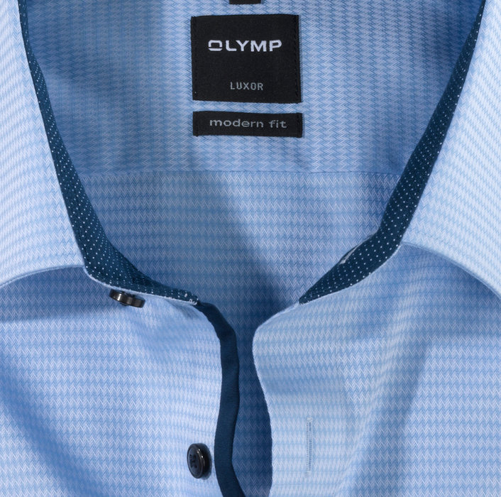OLYMP Luxor, modern fit, Businesshemd, Extra langer Arm, New Kent, Bleu