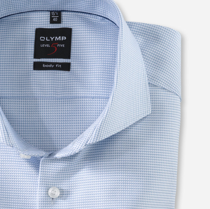 OLYMP Level Five, body fit, Business shirt, Italien, Bleu