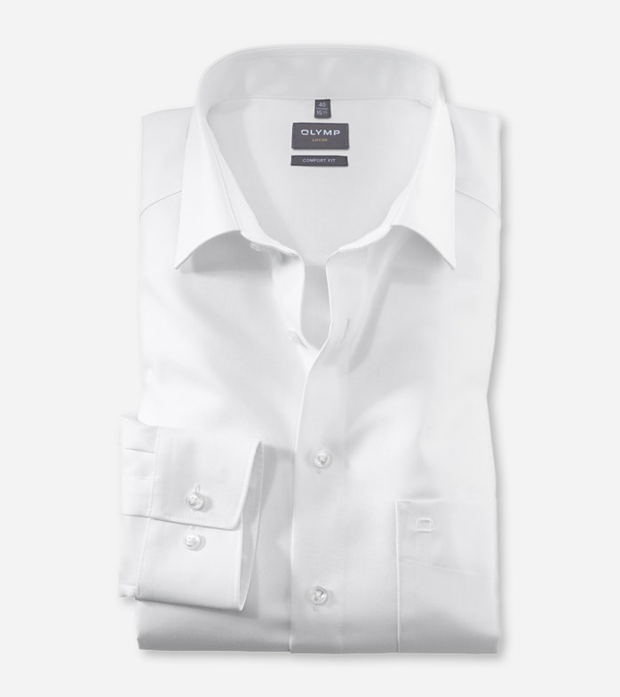 Luxor, Business shirt, comfort fit, New Kent, White