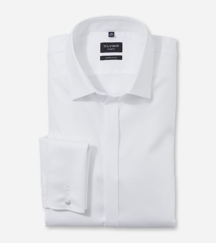 No. Six Soirée, Wedding Shirt, super slim, Urban Kent, White