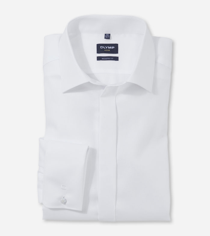 Luxor Soirée, Wedding Shirt, modern fit, New Kent, White