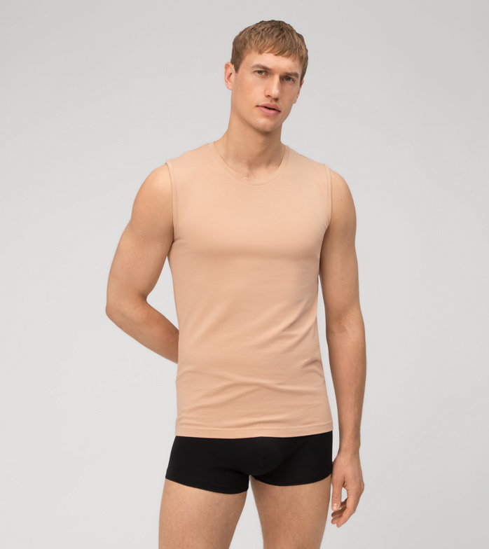 Level Five T-Shirt de dessous, body fit, Caramel